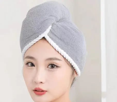Toalla para cabello microfibra doble faz