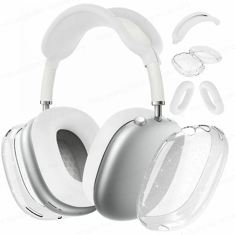 Funda protectora 3D transparente para auriculares AirPod Max