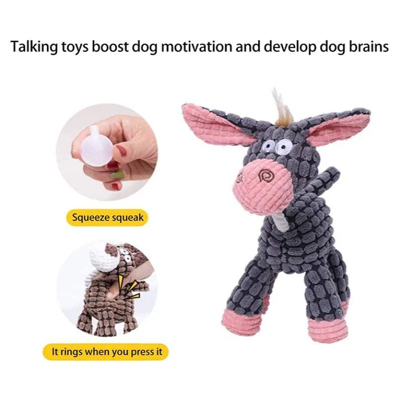 Juguete de peluche chirriante para perros