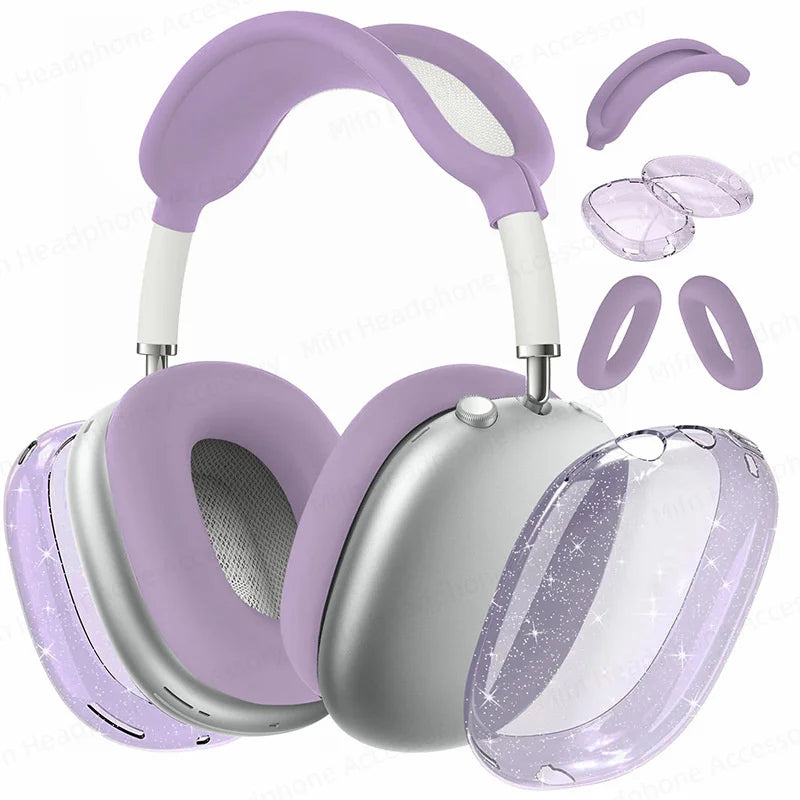 Funda protectora 3D transparente para auriculares AirPod Max