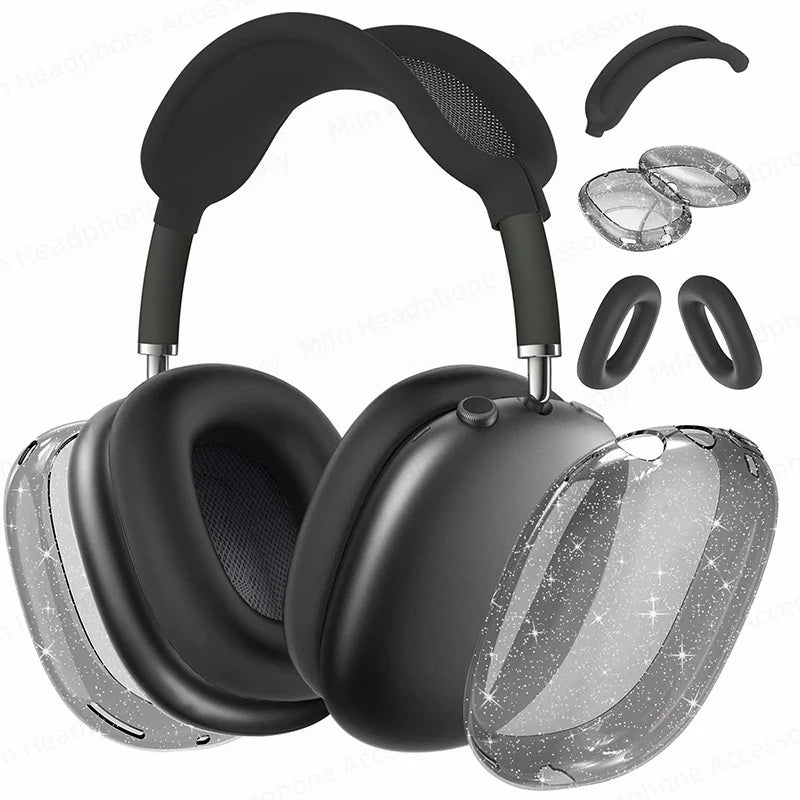 Funda protectora 3D transparente para auriculares AirPod Max