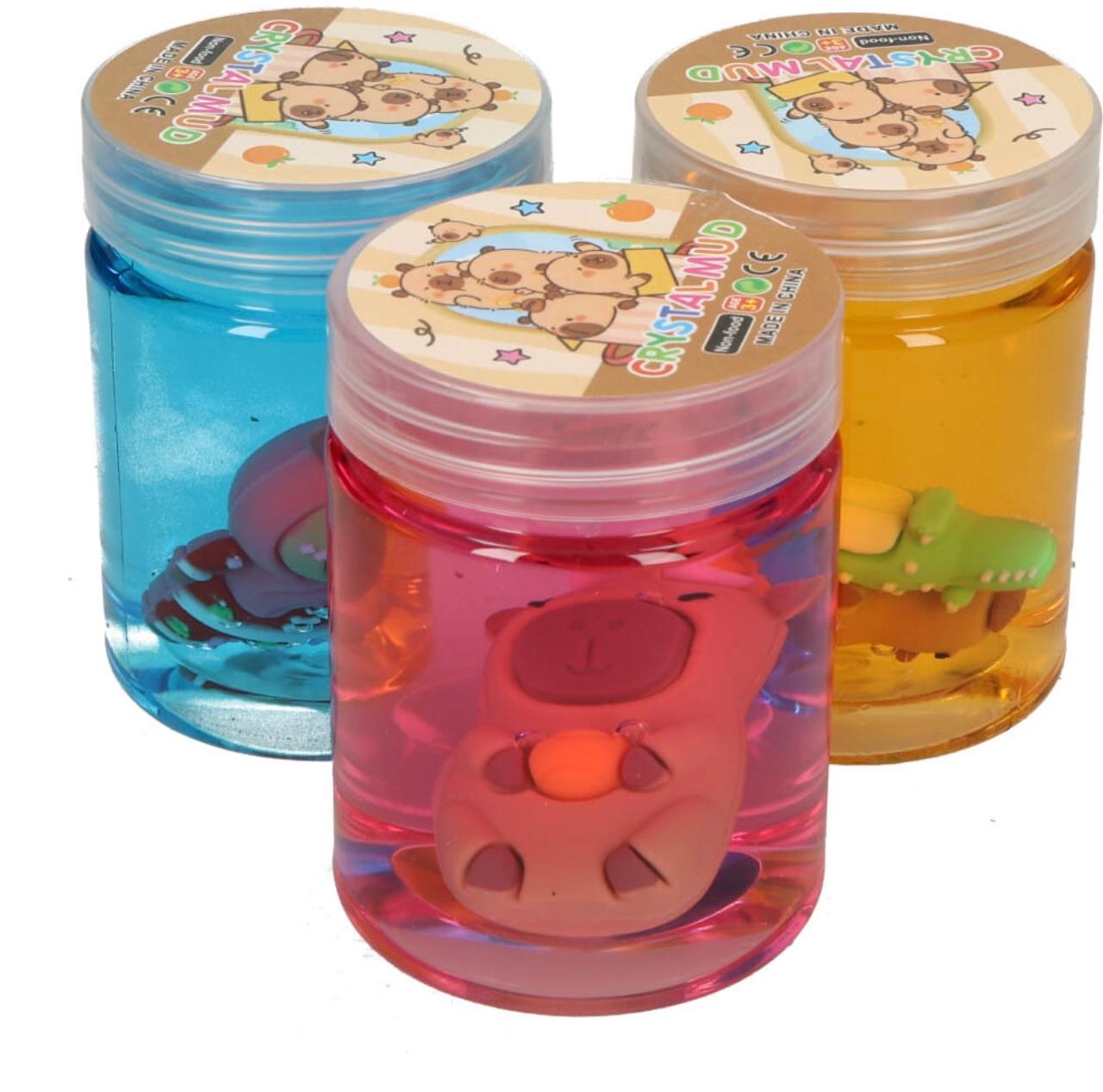 slime tarro con capibara (cjx12):