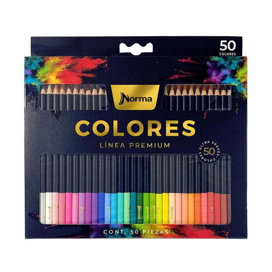 COLORES NORMA PREMIUM X 50 UNIDADES