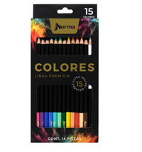 CAJA DE COLORES NORMA PREMIUM X 15