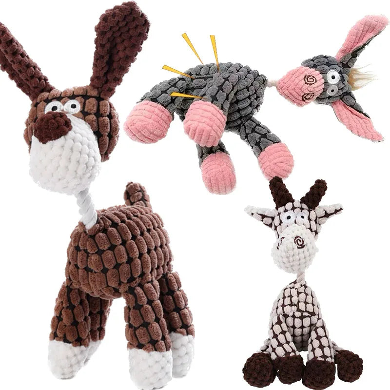 Juguete de peluche chirriante para perros