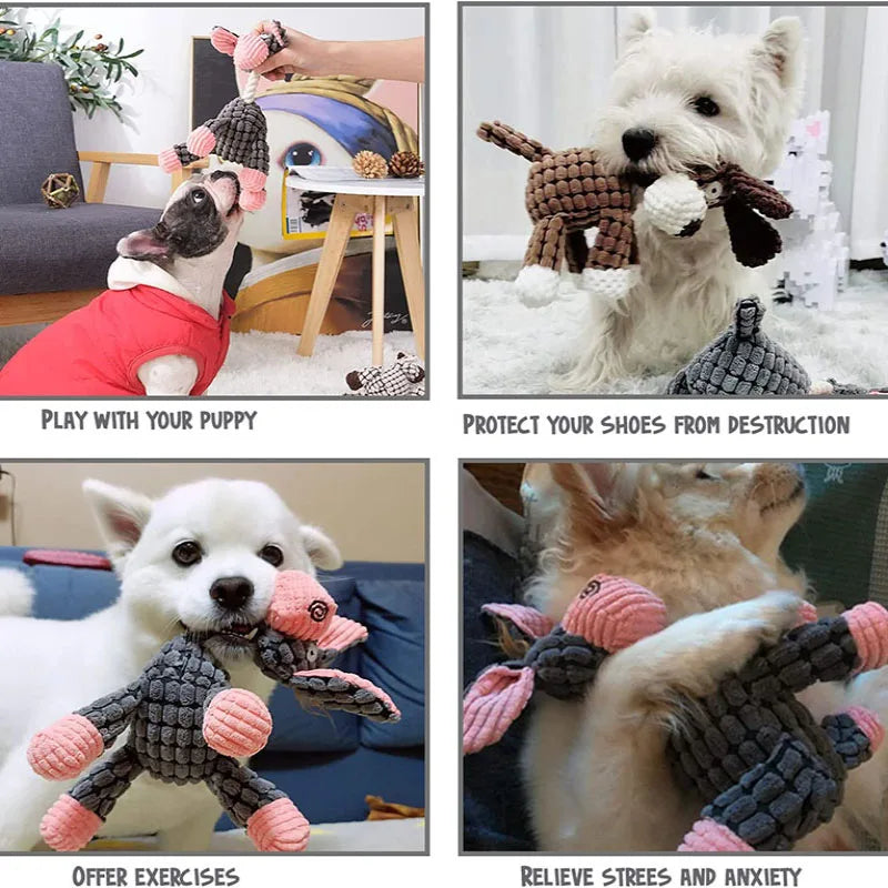 Juguete de peluche chirriante para perros