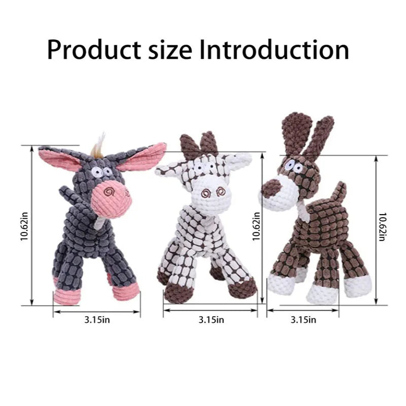 Juguete de peluche chirriante para perros