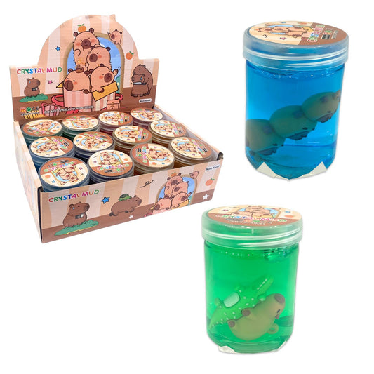 slime tarro con capibara (cjx12):